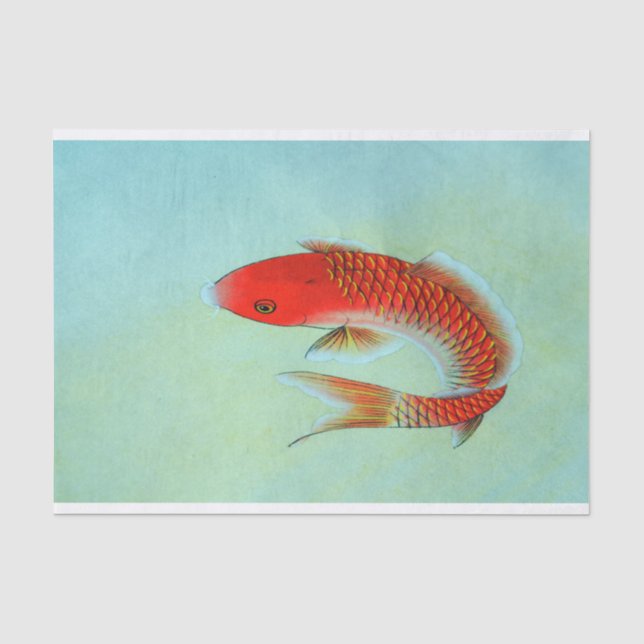Papier de soie de soie d'étang de Koi (Recto)