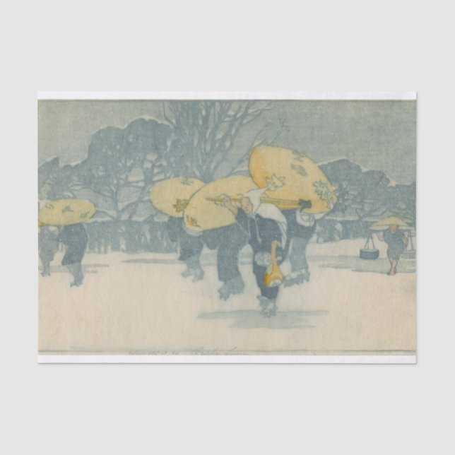 Papier de soie de soie d'hiver de Bertha Lum (Recto)