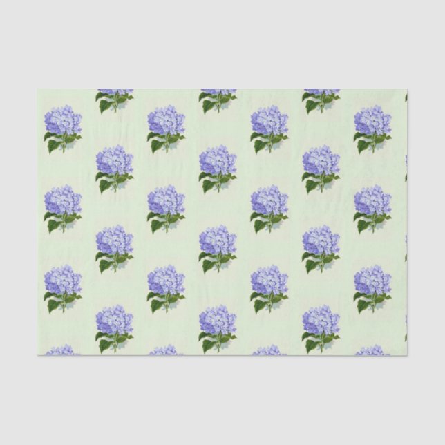 Papier de soie de soie d'hortensia (Recto)