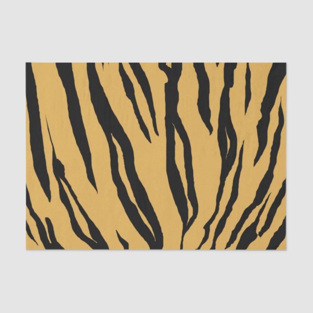 Papier de soie de soie d'impression de tigre (Recto)