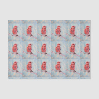 Papier de soie de soie d'impression d'oiseau