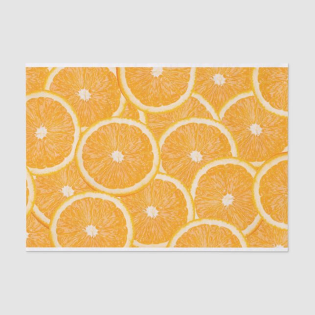 Papier de soie de soie d'oranges (Recto)