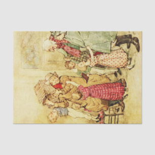 Papier de soie de soie du chant de Noël de Dicken