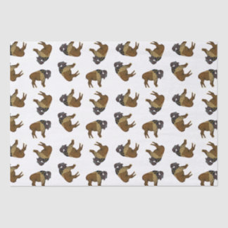 Papier de soie de soie en bois de Buffalo