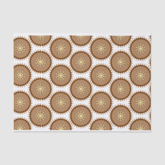 papier de soie de soie en bronze de mandala