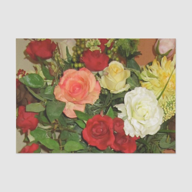 papier de soie de soie floral (Recto)