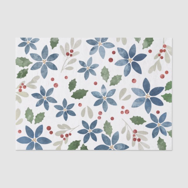 Papier de soie de soie floral de vacances (Recto)