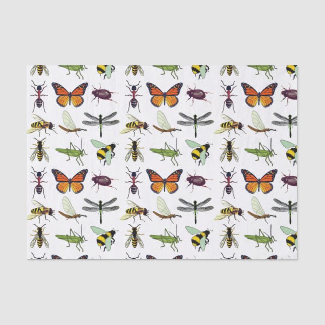PAPIER DE SOIE DE SOIE FRAIS D'INSECTE (Recto)