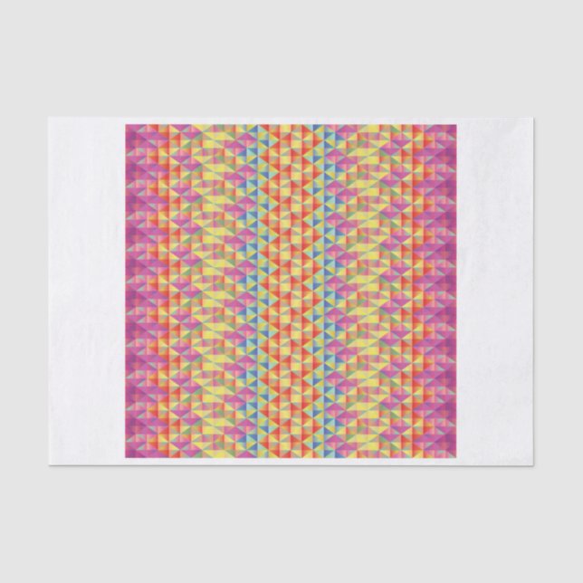 Papier de soie de soie géométrique de fille (Recto)