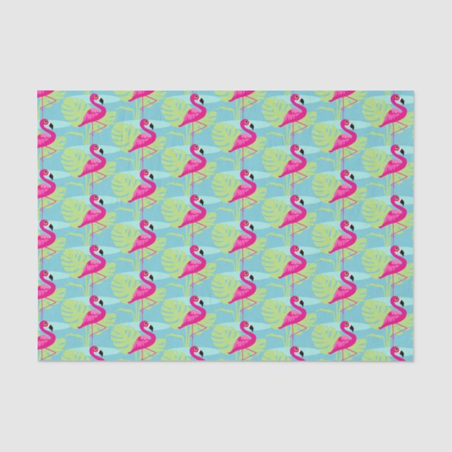 Papier de soie de soie graphique d'oiseau (Recto)