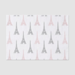 Papier de soie de soie gris rose blanc de Tour
