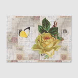 Papier de soie de soie italien vintage de papillon