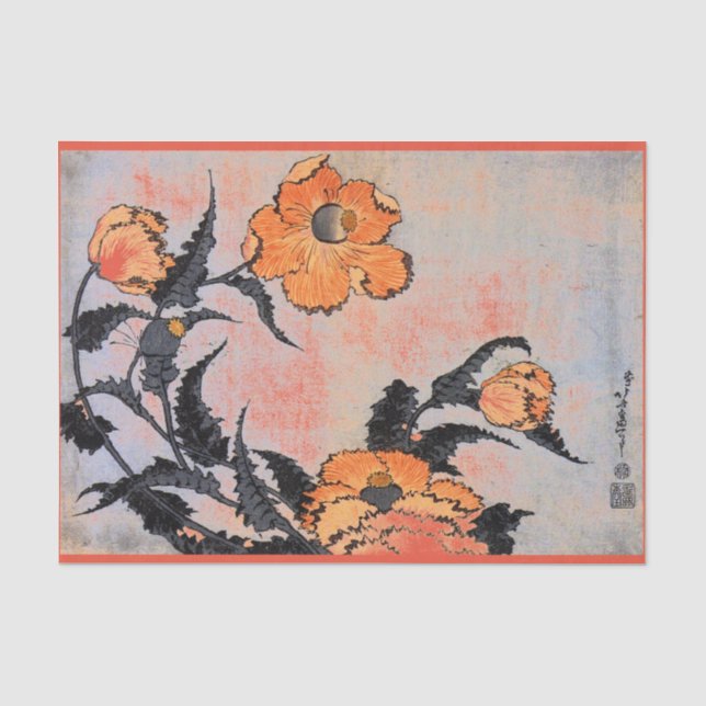 Papier de soie de soie JAPONAIS d'IMPRESSION de (Recto)