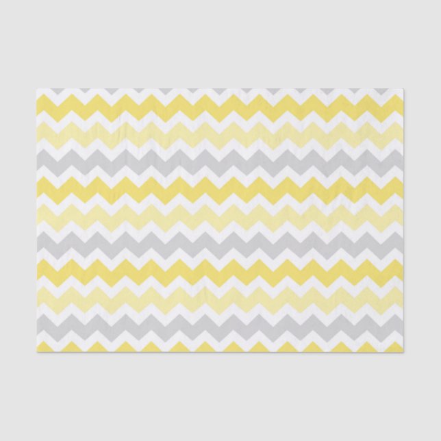 Papier de soie de soie jaune gris de motif de (Recto)