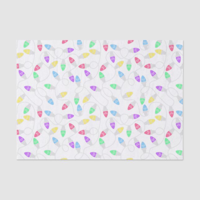 Papier de soie de soie lumineux de vacances de (Recto)