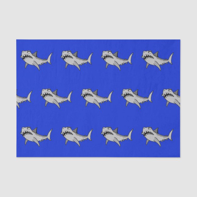Papier de soie de soie maladroit de requin (Recto)