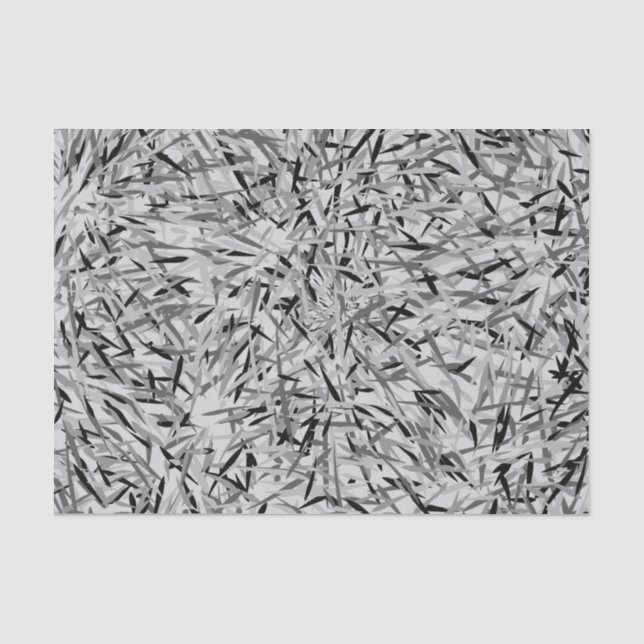 Papier de soie de soie moderne noir et gris (Recto)