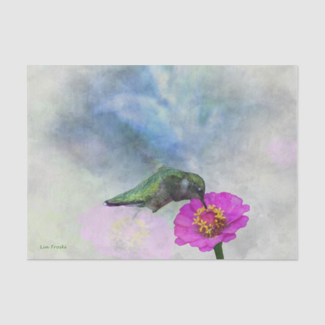 Papier de soie de soie mou d'oiseau de ronflement (Recto)
