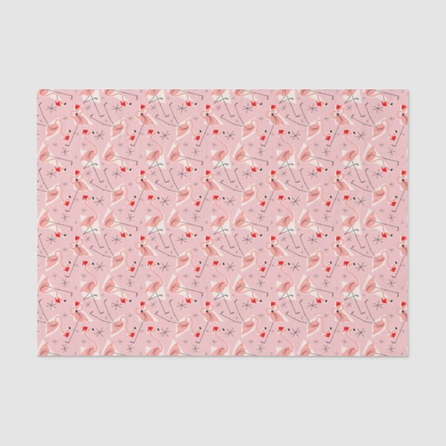 Papier de soie de soie multi rose de Santa de (Recto)