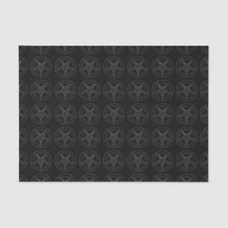 Papier de soie de soie noir de Baphomet