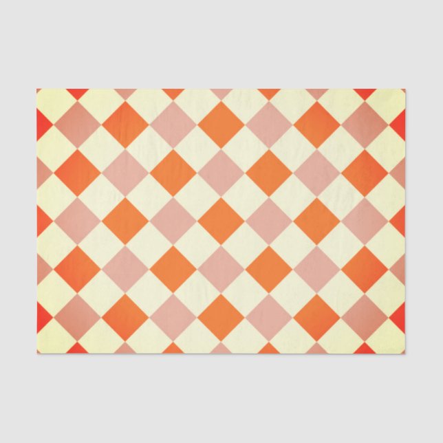 Papier de soie de soie ORANGE de HARLEQUIN (Recto)