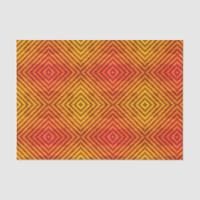 Papier de soie de soie ORANGE ET NOIR (Recto)
