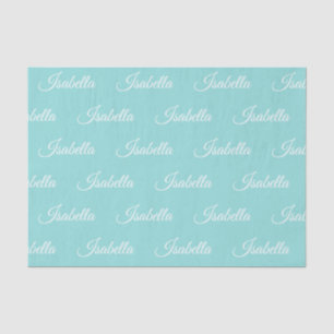 Papier de soie de soie personnalisé par bleu