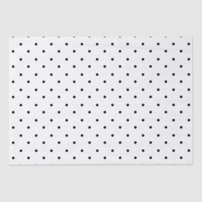 Papier de soie de soie/pois noir (Recto)