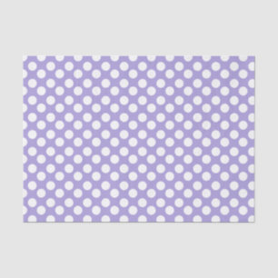 Papier de soie de soie pourpre et blanc de point
