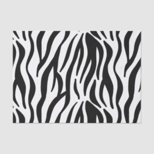 Papier de soie de soie rayé de zèbre fait sur