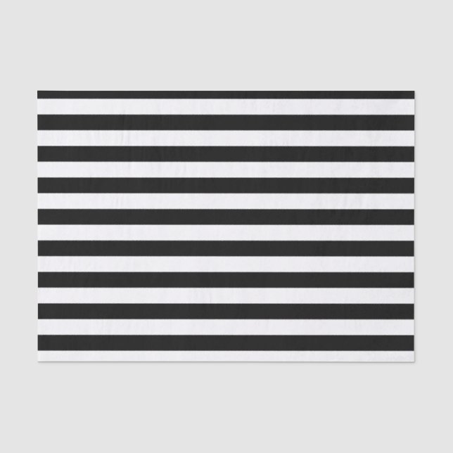 Papier de soie de soie rayé noir et blanc (Recto)