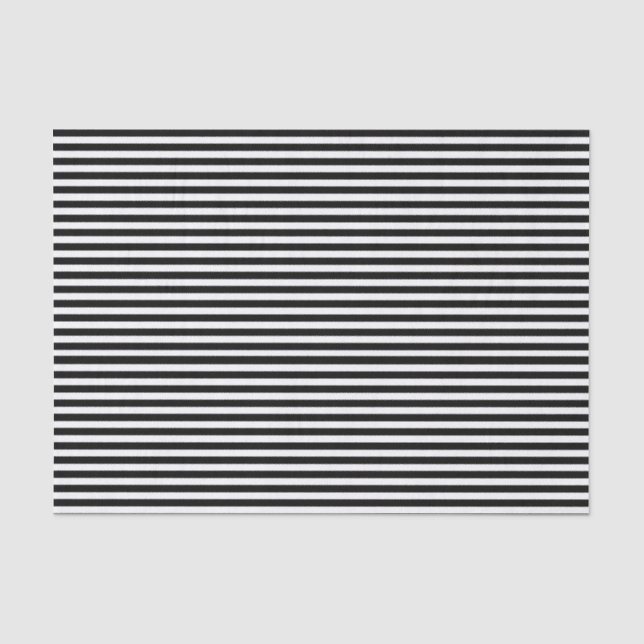 Papier de soie de soie rayé noir et blanc (Recto)