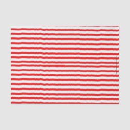 Papier de soie de soie rayé rouge et blanc