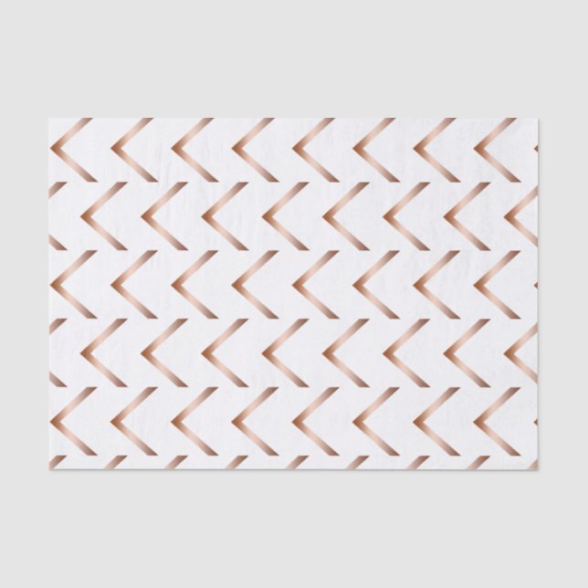 Papier de soie de soie rose de flèche d'or (Recto)