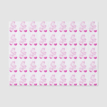 Papier de soie de soie rose de licorne
