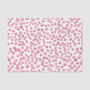 Papier de soie de soie rose de pétales de rose