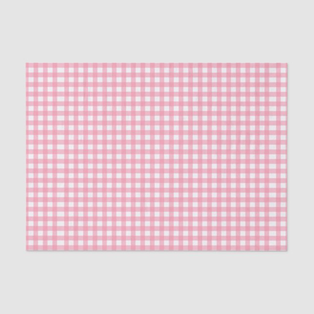 Papier de soie de soie rose et blanc de contrôle (Recto)