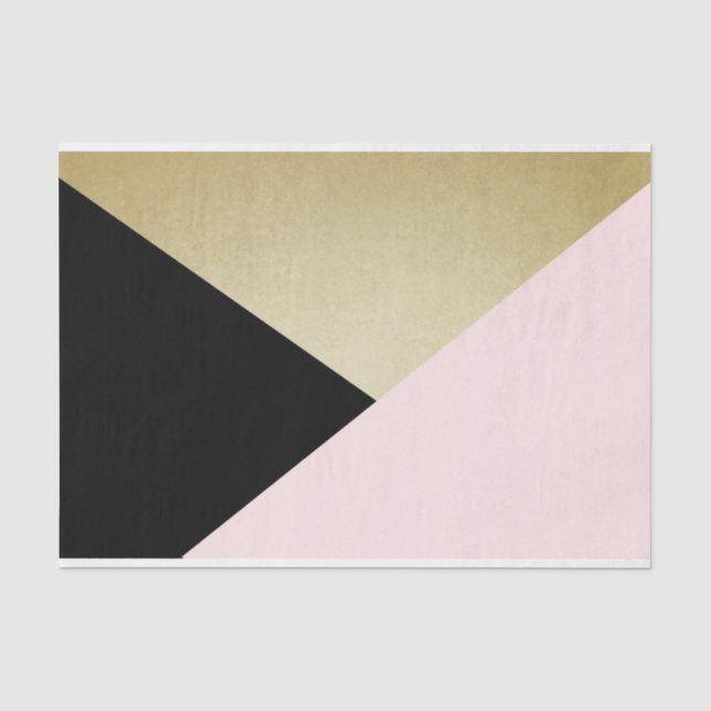 Papier de soie de soie rose noir de la coutume (Recto)