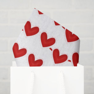 Papier de soie de soie rouge carrelé de motif de