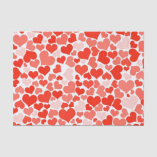 Papier de soie de soie ROUGE de Saint-Valentin de