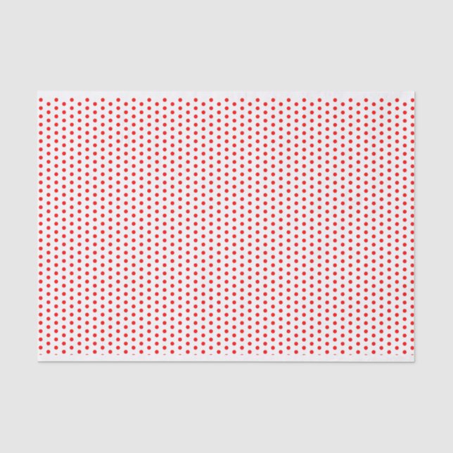 Papier de soie de soie rouge et blanc de point de (Recto)