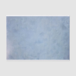 Papier de soie de soie texturisé nuageux bleu