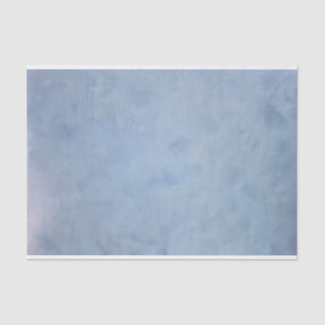 Papier de soie de soie texturisé nuageux bleu (Recto)