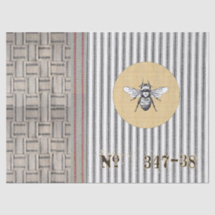 Papier de soie de soie tissé de coutil d'abeille