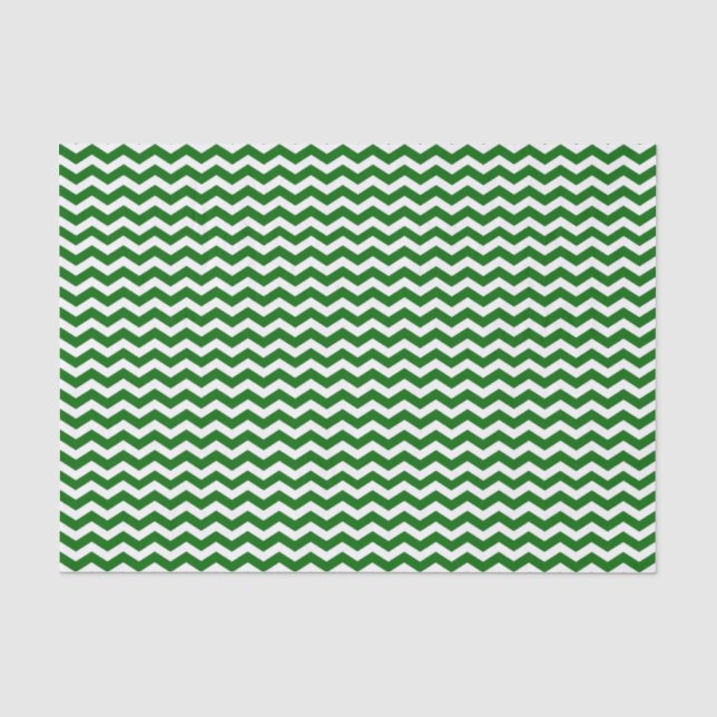 Papier de soie de soie vert et blanc de motif de (Recto)