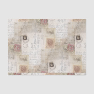Papier de soie de soie vintage de Rome d'Italien