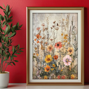 Papier de soie découpage automne fleurs sauvages V
