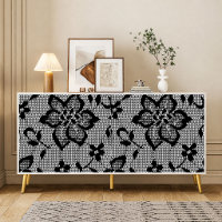 Papier de soie découpé en dentelle noire vintage
