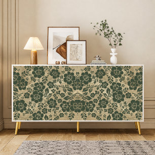 Papier de soie découpé en dentelle noire vintage