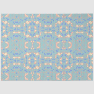 Papier de soie délicat vert or bleu citron